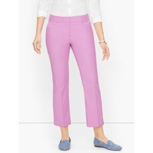 Talbots Flare Kick Crop Pants in Violet